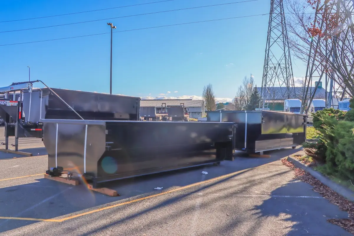 Roll-off dumpster ready for waste disposal at job site for Roofing Dumpster Rental in Marrero